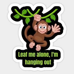 Funny Funky Monkey Sticker